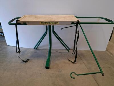 Sports Station Portable Tail Gate Workstation With Carrying Bag And Accessories