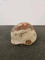PASGT Kevlar Helmet, 6-Color Desert Camouflage Cover, U.S. Military, Web Liner, Chinstrap