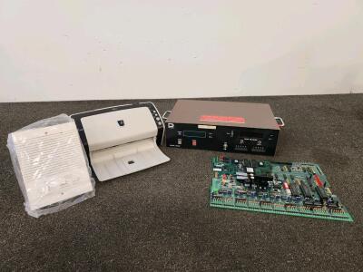 Fujitsu fi-6130 Scanner (Unable To Test), Dillon 50CN Load Cell Indicator(Unable to test), Geoffrey CRONX-UST Board, Intercom (Unable To Test)