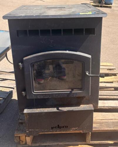 PelPro PP60-B Pellet Stove, 35,000 BTU, 60 lb Hopper, Heats Up To 1,500 Sq Ft