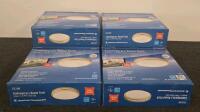 6 American Fluorescent CSC22NT Ceiling Light Fixture, 22W T9 Circline Lamp, Nickel Finish