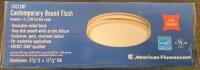 6 American Fluorescent CSC22NT Ceiling Light Fixture, 22W T9 Circline Lamp, Nickel Finish - 3