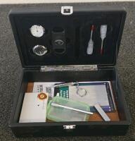 Cigar Humidor Accessory Kit with Hygrometer, Humidifier, Cutter, and More - 11