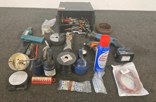 Power & Hand Tool Assortment: Makita 18V Recip, Ridgid Impact, Craftsman Nextec, Air Tools, Wire