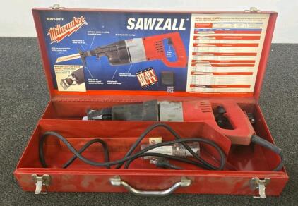 Milwaukee 6509-21 Sawzall 6.0A Reciprocating Saw, Quik-Lok Clamp, w/ Case, 0-2400 SPM, 120V
