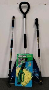 Suncast PowerBlade Snow Shovel(new), BonAire Ultimate Wash Nozzle, 2 Ultimate Water Blaster Poles