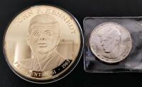 John F. Kennedy 35th President Commemorative Proof Medallion & 1985 25th Anniversary Coin Set