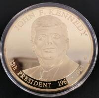 John F. Kennedy 35th President Commemorative Proof Medallion & 1985 25th Anniversary Coin Set - 4