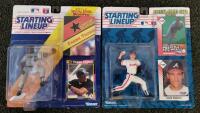 Sports Collectibles Bundle: Starting Lineup MLB, NFL Headliners Figures, Dream Vision VR, Pink Hard Case - 2