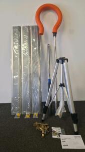 RESTMO Tripod Sprinkler 48" O-LS-19, 3 Aluminum Door Threshold Strips 36&rdquo;, Volleyball Spike Trainer