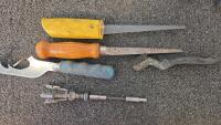 Craftsman Stanley Mixed Hand Tools-Wrenches, Chisels,Hand Files & Rasps, W/ Matco Metal Toolbox, - 3