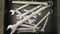 Craftsman Stanley Mixed Hand Tools-Wrenches, Chisels,Hand Files & Rasps, W/ Matco Metal Toolbox, - 5