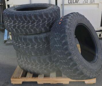 Set of 4 Toyo Open Country M/T 37x12.50R20LT 128Q Mud-Terrain Tires