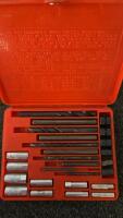 Craftsman Mechanic&rsquo;s Socket Set, Blue-Point 1020 Screw Extractor Set, Pittsburgh 3/8" Box - 3
