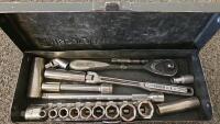 Craftsman Mechanic&rsquo;s Socket Set, Blue-Point 1020 Screw Extractor Set, Pittsburgh 3/8" Box - 5