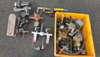 Clippard Foot Pedal & Mixed Lot Pneumatic Regulators, Valves, Gauges, Fittings