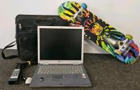 Gateway 450SX4 Laptop Pentium 4-M 2.0GHz, 15" XP Pro (does not power on), Charger, Case, Skateboard Bundle.