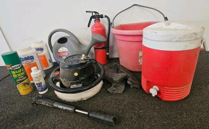 Craftsman 646.1099 Electric Car Polisher/Buffer, 9" Pad, 2100 OPM, 120V, Corded (tested, works). Fire Extinguisher, igloo drink dispenser, pool chemicals, watering can, and more