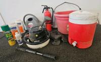 Craftsman 646.1099 Electric Car Polisher/Buffer, 9" Pad, 2100 OPM, 120V, Corded (tested, works). Fire Extinguisher, igloo drink dispenser, pool chemicals, watering can, and more