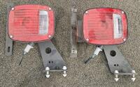 Universal 12V Tail Light Assemblies with Steel Brackets, Set of 6 Pairs - 6
