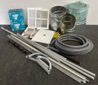 Mixed HVAC Ducting, EcoSmart 75W LED Bulbs, Conduit & Ceiling Tile Lot &ndash; Bulk Installation Supply