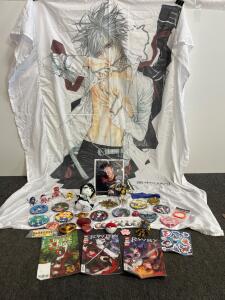 Vampire Knight Zero Kiryu Tapestry, RWBY & Sailor Moon Comics, Power Rangers, Signed Anime Lot