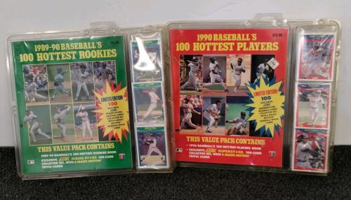 Score 1990 100 Hottest Players & 1989-90 100 Hottest Rookies Baseball Card Collector Sets Sealed