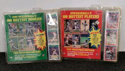 Score 1990 100 Hottest Players & 1989-90 100 Hottest Rookies Baseball Card Collector Sets Sealed