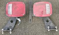 Universal 12V Tail Light Assemblies with Steel Brackets, Set of 6 Pairs - 7