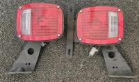 Universal 12V Tail Light Assemblies with Steel Brackets, Set of 6 Pairs - 8