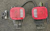 Universal 12V Tail Light Assemblies with Steel Brackets, Set of 6 Pairs - 9