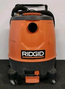 RIDGID 16 Gallon Wet/Dry Shop Vacuum, Model MOB16000, 6.5 HP, 120V, Serial No. 19283R110287 (powers on)
