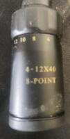 Simmons 8-Point 4-12x40 Rifle Scope, Truplex Reticle, 1" Tube, Matte Black - 2