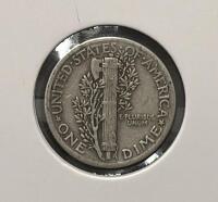 1940-S & 1941-S Mercury Dimes, 90% Silver Coins, San Francisco Mint, Circulated, 2-Coin Lot - 5