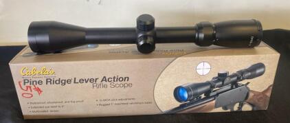 Cabela's Pine Ridge Lever Action Rifle Scope 3-9x40mm EXT 30-30 Reticle, Multicoated Lenses