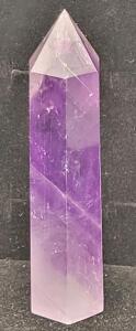 222ct. 3" Tall Natural Amethyst Crystal Hexagonal Tower