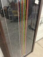 Framed Maasai Beaded Wedding Necklace with Multicolor Geometric Patterns - 3