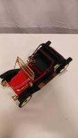 Franklin Mint 1:16 1911 Stanley Steamer 62 Runabout Die-Cast Model w/ COA, Red/Black - 5