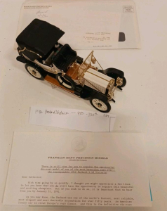 Franklin Mint 1912 Packard Victoria 1:24 Scale Diecast Model &ndash; Touring Convertible Car with Paperwork