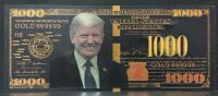 (4) Trump $1000 Gold Foil Collectible Banknotes - 2024 Trump Train, MAGA, Commemorative Series - 2