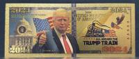 (4) Trump $1000 Gold Foil Collectible Banknotes - 2024 Trump Train, MAGA, Commemorative Series - 3