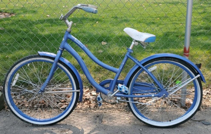 Huffy Cranbrook 26" Blue Cruiser Bike, Steel Frame, Single Speed, Coaster Brake, Fenders