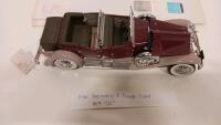 Franklin Mint 1:24 Scale 1930 Duesenberg J Derham Tourster Die-Cast Model - 3