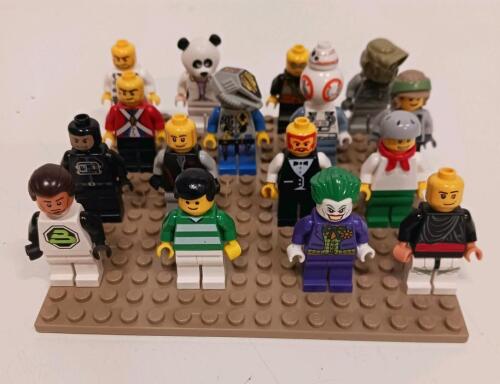 LEGO Minifigure Lot of 16 - Multipack Includes Joker, BB-8, Panda Suit, Assorted Characters