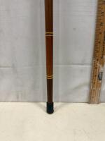 Decorative Zebra Head Walking Cane, 36in, Wood Shaft, Rubber Tip & Turned Wood Cane - 4