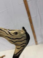Decorative Zebra Head Walking Cane, 36in, Wood Shaft, Rubber Tip & Turned Wood Cane - 5