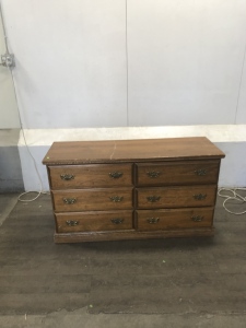 Wood 6-Drawer Dresser