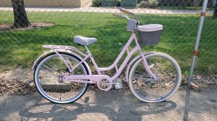 BCA Charleston Cruiser Bicycle, 26" Wheels, Light Pink, Single-Speed, Coaster Brake