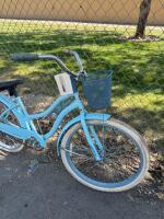 Huffy Nel Lusso 26" Beach Cruiser Bike, Light Blue, Single-Speed, Coaster Brake, Front Basket, Rear Rack - 3