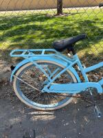 Huffy Nel Lusso 26" Beach Cruiser Bike, Light Blue, Single-Speed, Coaster Brake, Front Basket, Rear Rack - 4